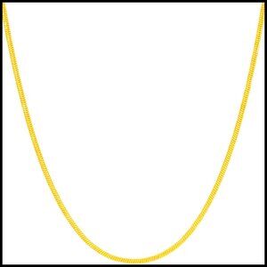 Classic 1.5mm Snake Chain Necklace Gold Plated Minimal Elegant Jewelry